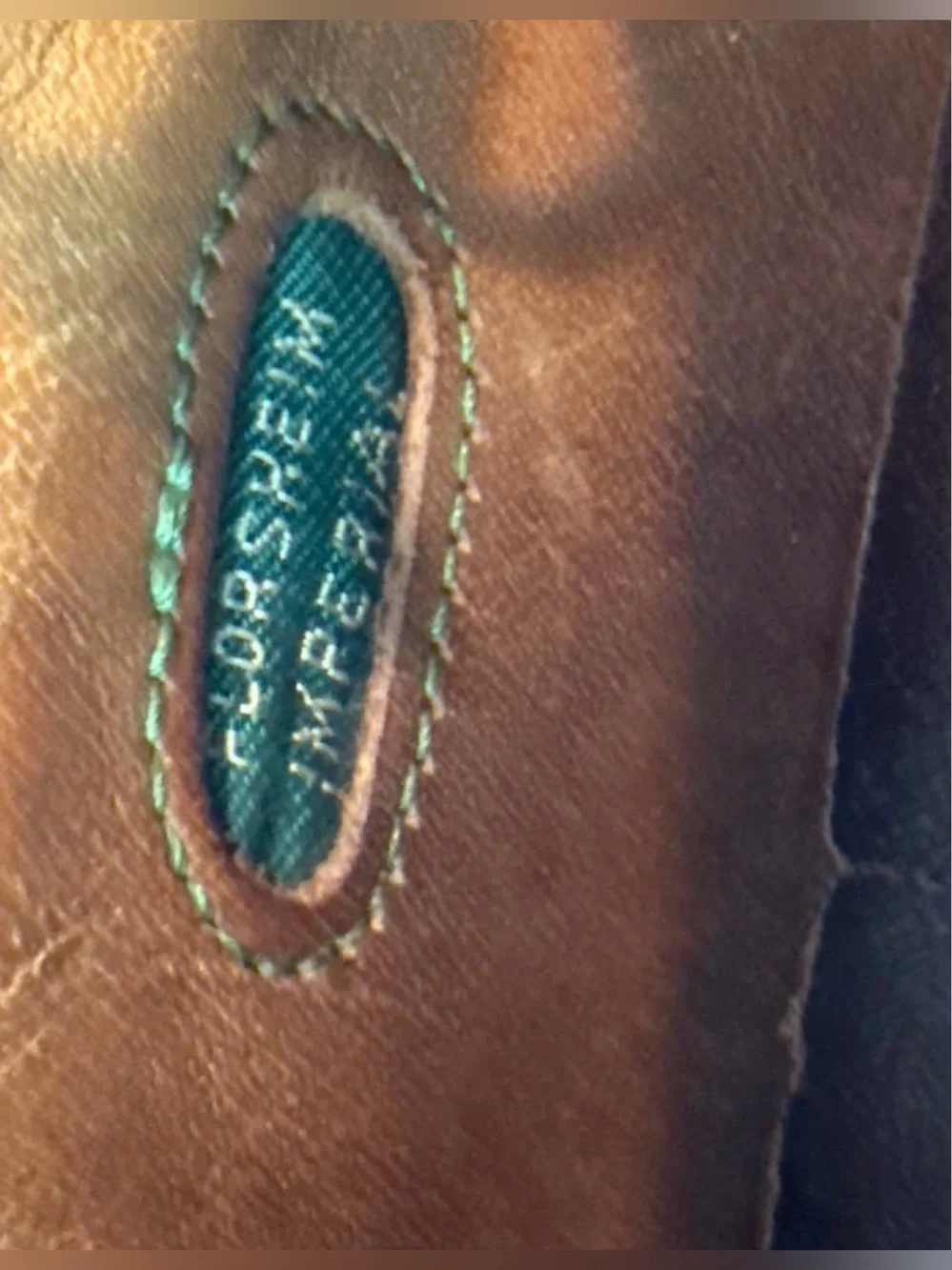 Florsheim Imperial Kenmoor Longwing Blutchers in Golden Harvest leather color